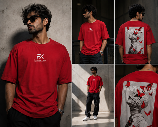 FABMAVRIX black oversized T-shirt